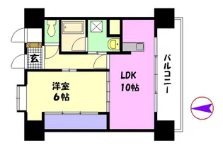 松尾ビル皆実II【8階】の間取り