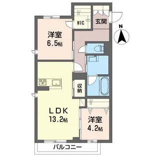 ヴィル・ナタル【2階】の間取り