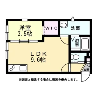 リフージョ粟島【1階】の間取り