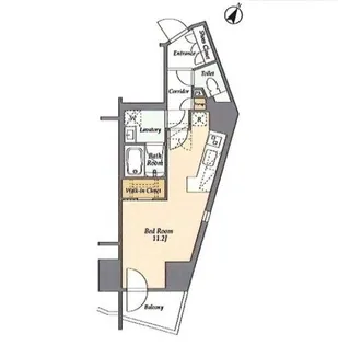 リテラス渋谷笹塚【12階】の間取り