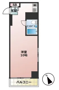 ダイアパレス東神田【6階】の間取り