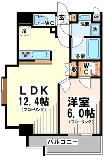 グラーレ・バイロイト【8階】の間取り