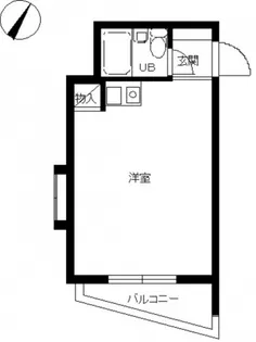 スカイコート向島【4階】の間取り
