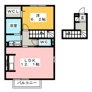 AVANCER切石【2階】の間取り