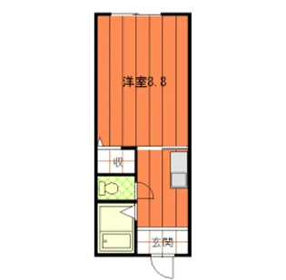 パティル公文名A【1階】の間取り