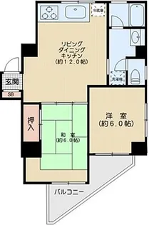 グリーンヒル文京【8階】の間取り
