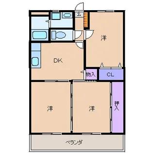 3DKの間取り画像