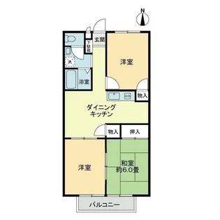 フォブール大井A【1階】の間取り