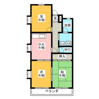 3DKの間取り画像