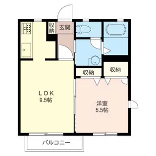 ソレアード【2階】の間取り