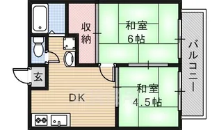 サンシティ別府【2階】の間取り