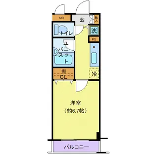 シンシア日本橋新川【3階】の間取り