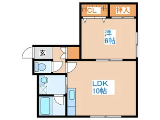 グレイスコ-ト【3階】の間取り