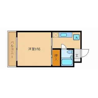 1Kの間取り画像