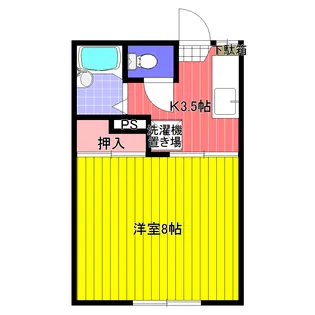 フローラルフラッツ【2階】の間取り