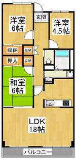 フォレストコート高尾【3階】の間取り