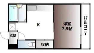 プレアール春日町【5階】の間取り