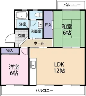 中里ハイツ【3階】の間取り