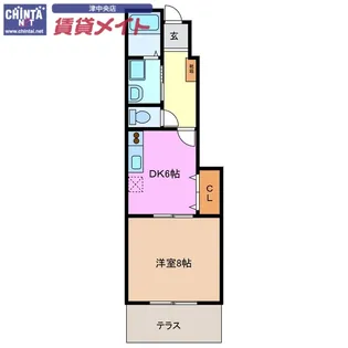 れじでんすなぎさ通り 2号館【1階】の間取り