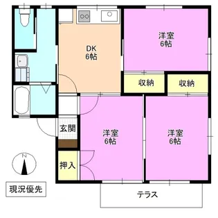 セレーノ小林【1階】の間取り