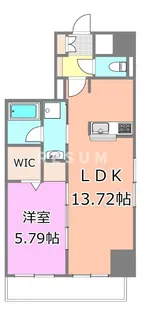 千葉県千葉市中央区新宿2【マンション】の間取り