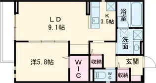 M・レジデンス一番町【2階】の間取り