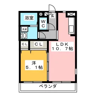 リベルテ【1階】の間取り