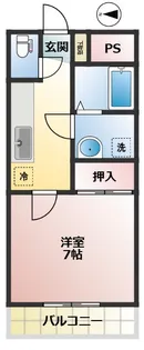 ブランドール参番館【1階】の間取り