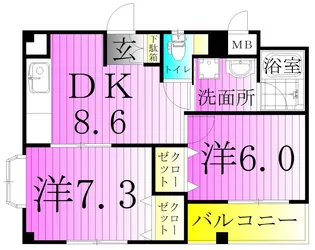 ユーコーポ【4階】の間取り