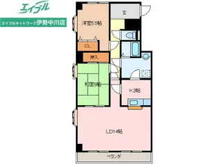 ハイタウンソレイユ【5階】の間取り