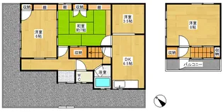 愛知県西尾市錦城町【一戸建】の間取り
