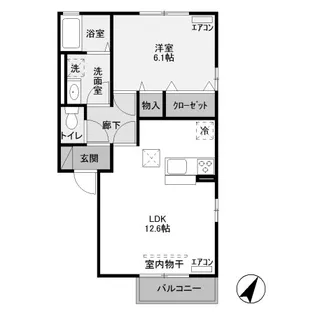 グランジェI【1階】の間取り