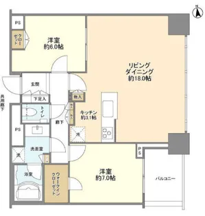 シティタワーズ豊洲ザ・シンボル【35階】の間取り