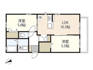 ラノアール【1階】の間取り