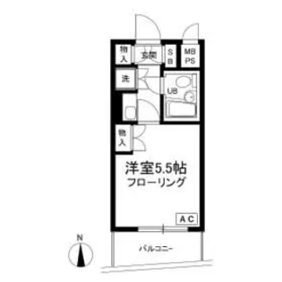 プロスペアー中野富士見町【5階】の間取り
