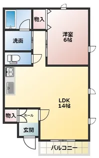 NARABUハイツIV【1階】の間取り