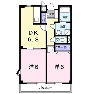ビギンズ【2階】の間取り