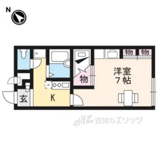 レオパレスかじや【2階】の間取り