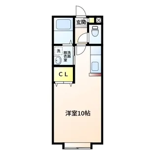 鹿児島県姶良市西餅田【アパート】の間取り