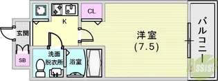 ディナスティ神戸元町通【3階】の間取り
