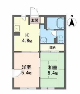 若葉サンデール【2階】の間取り