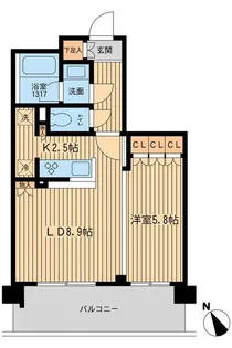 東京都豊島区上池袋3【マンション】の間取り