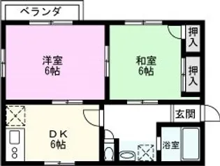 クレスピア【2階】の間取り