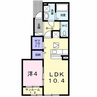 ファミリア村上【1階】の間取り