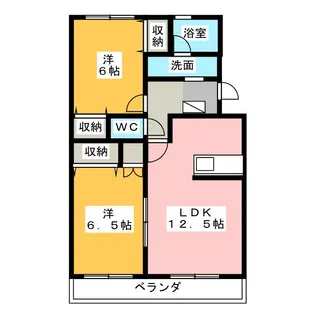 アムール高田【4階】の間取り