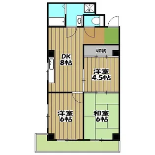 シャトル松尾【6階】の間取り
