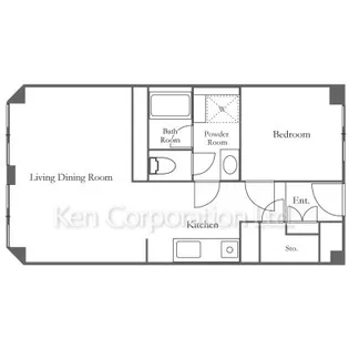 赤坂パークハウス【6階】の間取り