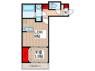 アソシエート桶川【3階】の間取り