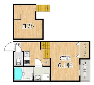 ブランジーノ塚本【2階】の間取り