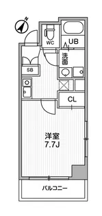 コスモリード人形町【8階】の間取り